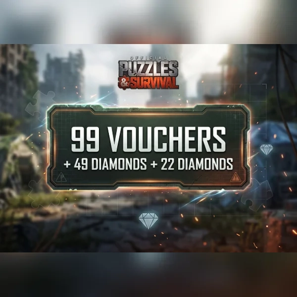Puzzles & Survival - 99 Vouchers + 49 Diamonds + 22 Diamonds Direct Top-Up - GLOBAL