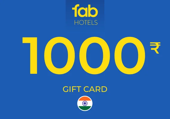 Fab Hotels Gift Card 1000 INR