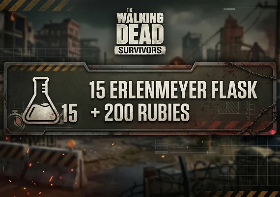 The Walking Dead: Survivors - 15 Erlenmeyer Flask + 200 Rubies