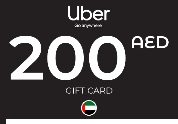 Uber Gift Card 200 AED Uber Gift Card 200 AED