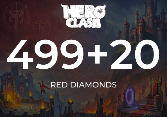 Hero Clash - 499 + 20 Red Diamonds