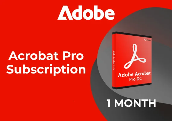 Adobe Acrobat Pro - 1 Month Subscription
