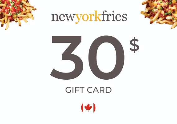 New York Fries Gift Card 30 CAD