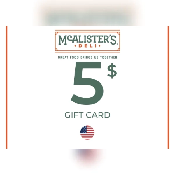 McAlister’s Gift Card 5 USD Key - UNITED STATES