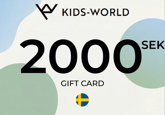 Kids-world Gift Card 2000 SEK