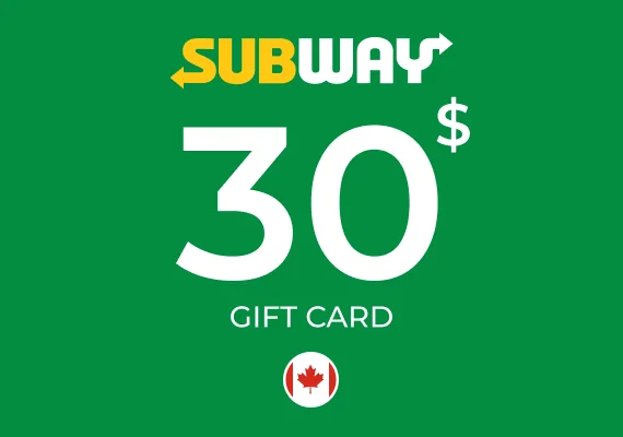 Subway Gift Card 30 CAD
