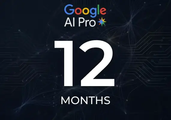  Google AI Pro: Gemini Advanced - 12 Month Non-Stackable