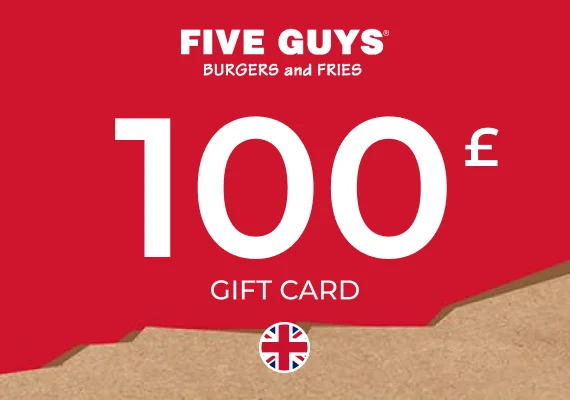 Five Guys Gift Card 100 GBP
