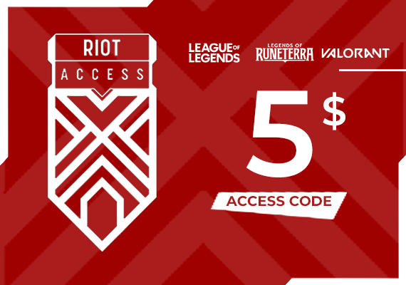 Riot Access Code 5 USD Riot Access Code 5 USD