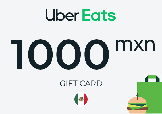 Uber Eats Gift Card 1000 MXN Uber Eats Gift Card 1000 MXN