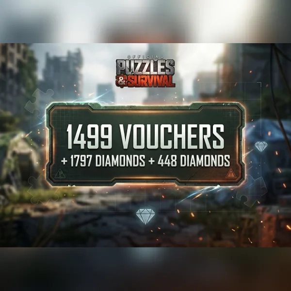 Puzzles & Survival - 1499 Vouchers + 1797 Diamonds + 448 Diamonds Direct Top-Up - GLOBAL