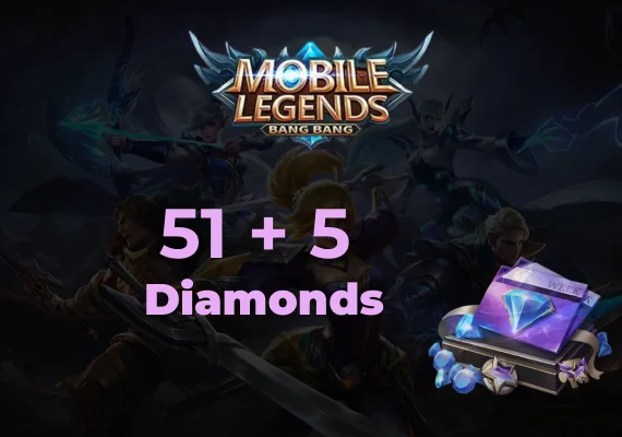 Mobile Legends 51 Diamonds + 5 Bonus