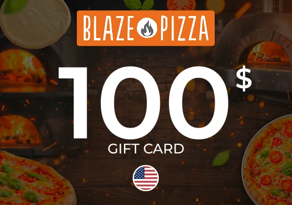 Blaze Pizza Gift Card 100 USD
