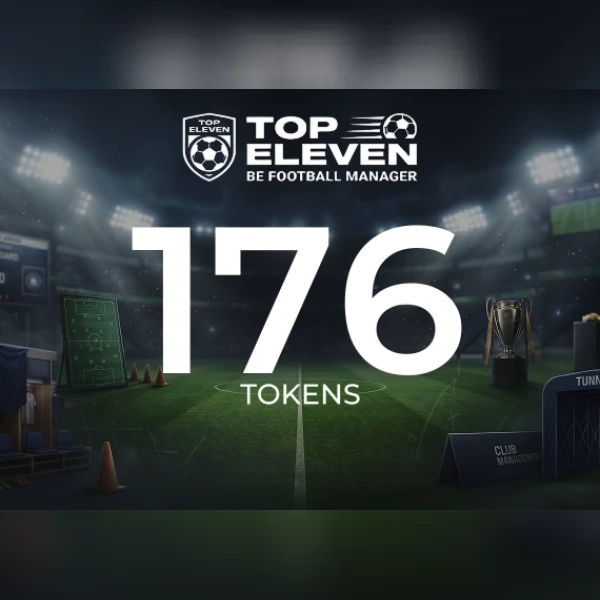 Top Eleven Be Football Manager - 176 Tokens Direct Top-Up - GLOBAL
