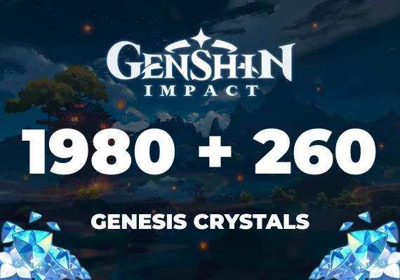 Genshin Impact - 1980 + 260 Genesis Crystals