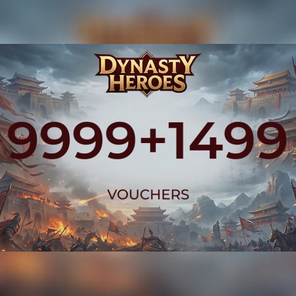 Dynasty Heros - 9999 Voucher + 1499 Voucher Direct Top-Up - GLOBAL