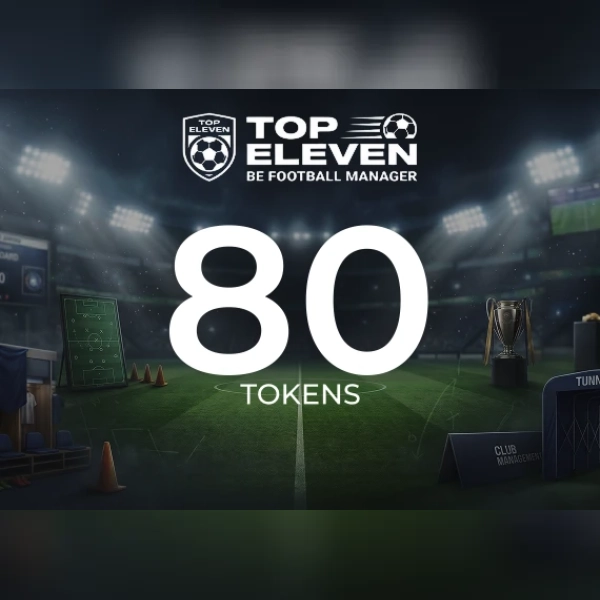 Top Eleven Be Football Manager - 80 Tokens Direct Top-Up - GLOBAL