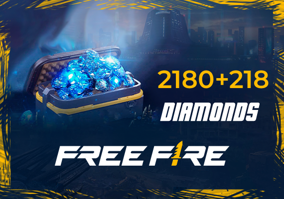 Garena Free Fire - 2180 + 218 Diamonds