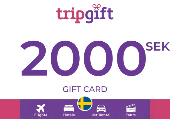 TripGift Gift Card 2000 SEK
