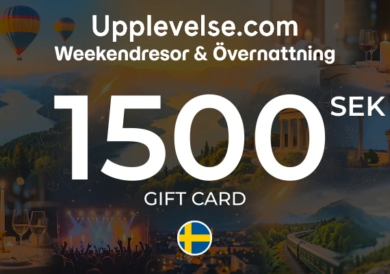 Weekendresor & Övernattning - Upplevelse.com Gift Card 1500 SEK