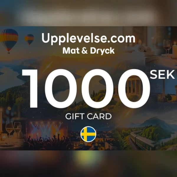 Mat & Dryck – Upplevelse.com Gift Card 1000 SEK Key - SWEDEN