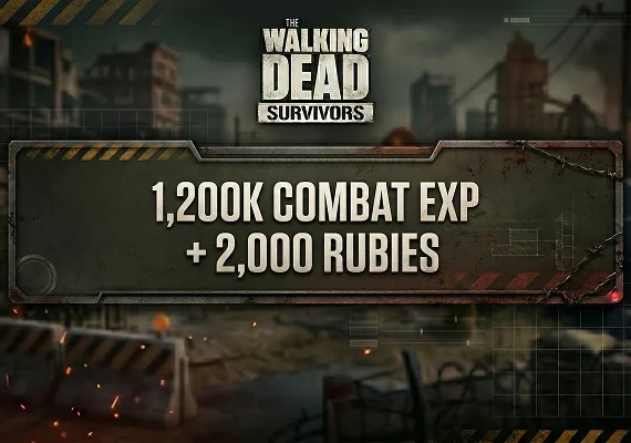 The Walking Dead: Survivors - 1200K Combat EXP + 2000 Rubies
