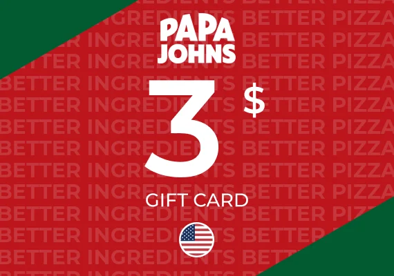Papa Johns Gift Card 3 USD