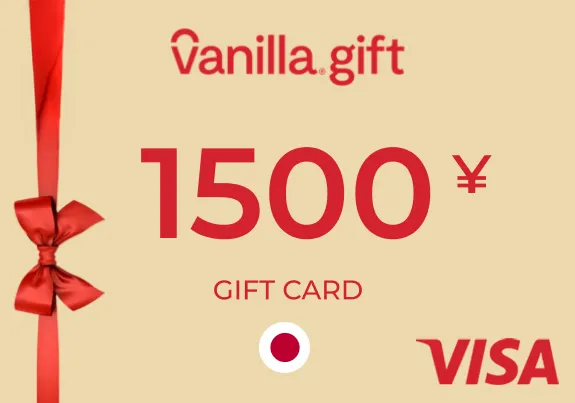 Vanilla Visa Gift Card 1500 JPY