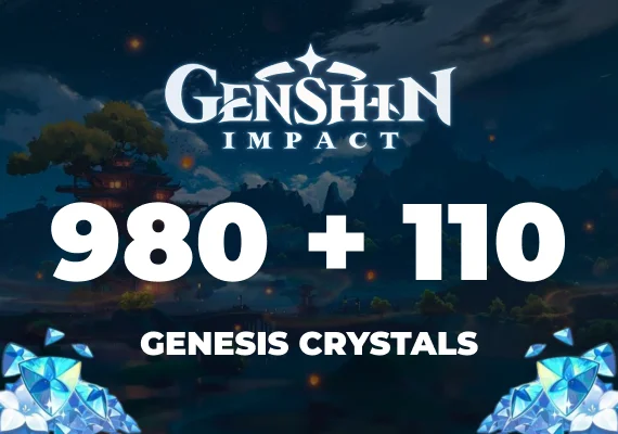 Genshin Impact - 980 + 110 Genesis Crystals