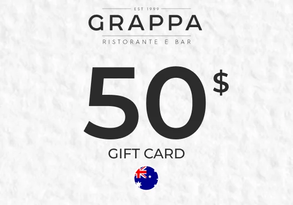 Grappa Ristorante & Bar Gift Card 50 AUD