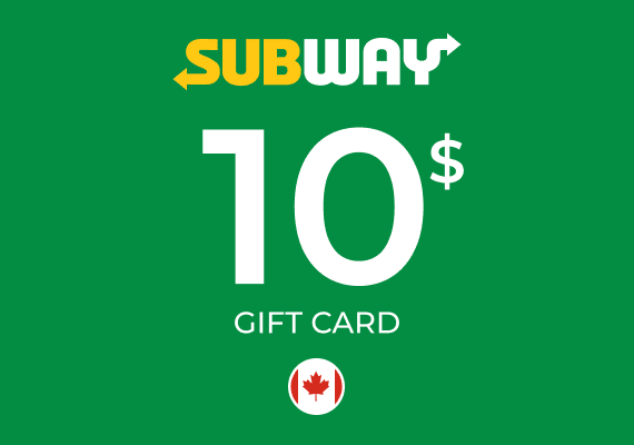 Subway Gift Card 10 CAD