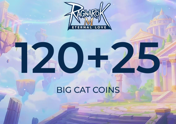 Ragnarok M Eternal Love - 120+25 Big Cat Coins 