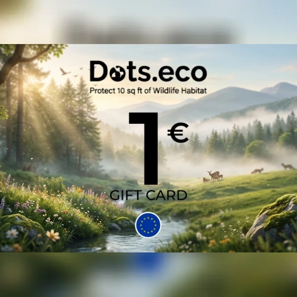 Dots.eco - Protect 10 sqf of wildlife habitat Gift Card 1 EUR Key - EU