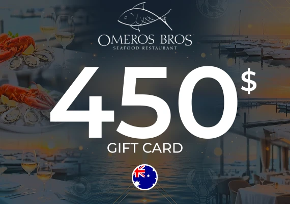 Omeros Bros Gift Card 450 AUD