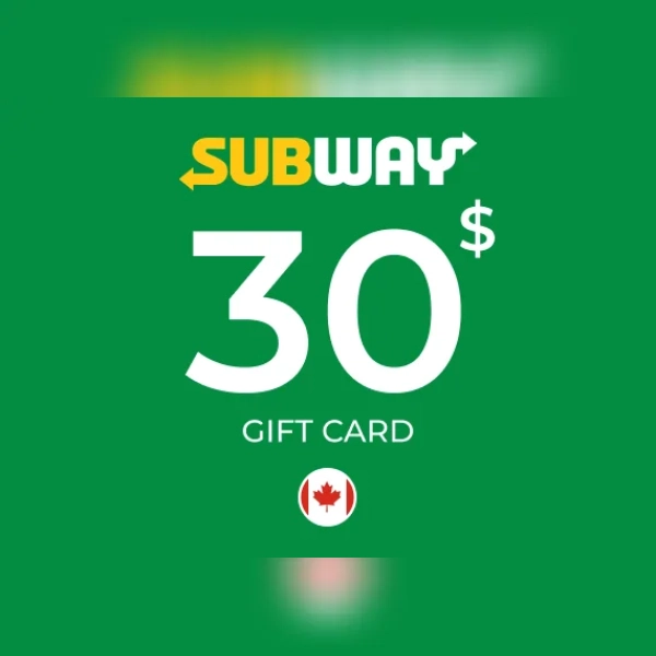 Subway Gift Card 30 CAD Key - CANADA