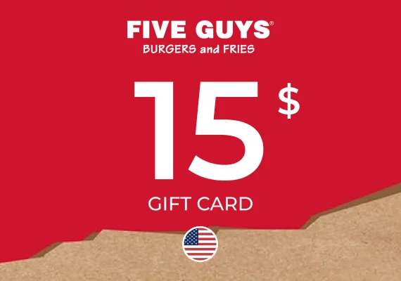 Five Guys Gift Card 15 USD Key - UNITED STATES