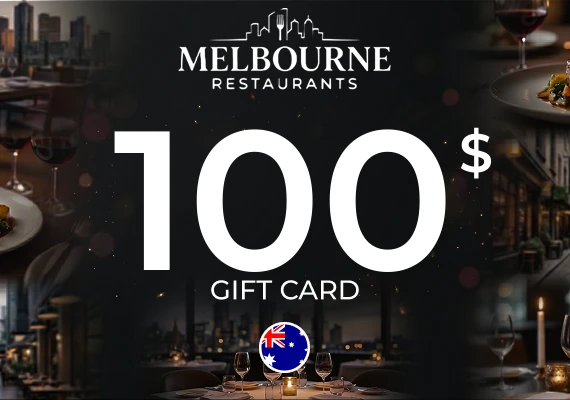 Melbourne Restaurants Gift Card 100 AUD