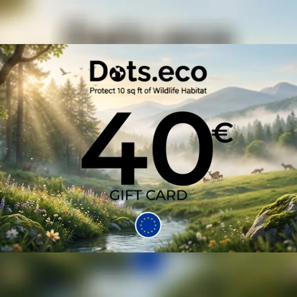 Dots.eco - Protect 10 sqf of wildlife habitat Gift Card 40 EUR Key - EU
