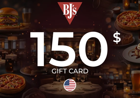BJ's Restaurants Gift Card 150 USD