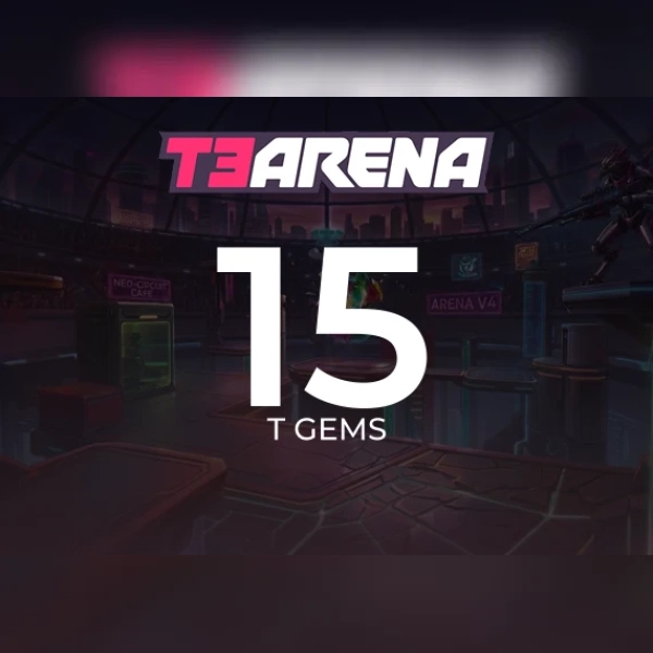 T3 Arena - 15 T Gems Direct Top-Up - GLOBAL