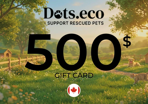 Dots.eco - Support Rescued Pets Gift Card 500 CAD