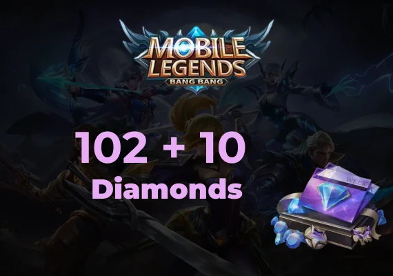 Mobile Legends 102 Diamonds + 10 Bonus