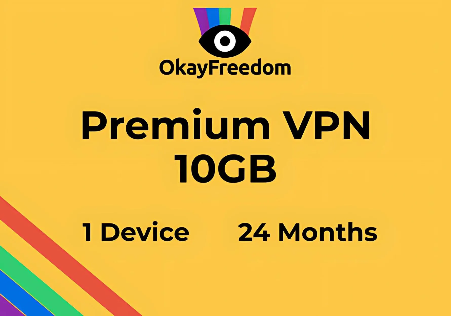 OkayFreedom Premium VPN 10GB Traffic (1 Year / 1 Device) Key - GLOBAL OkayFreedom Premium VPN 10GB Traffic (1 Year / 1 Device) Key - GLOBAL