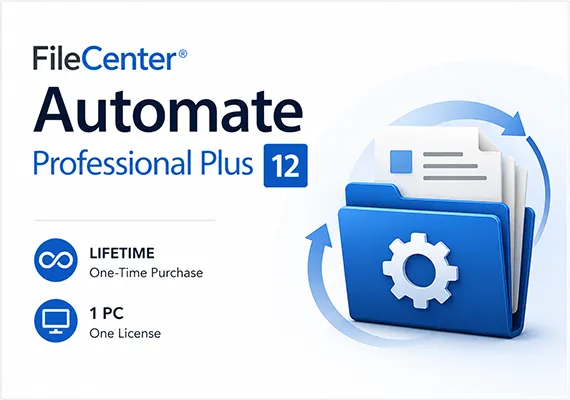 FileCenter Automate Professional Plus 12 (Lifetime / 1 PC) Key - GLOBAL