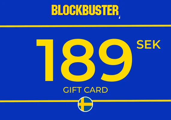 Blockbuster Gift Card 189 SEK