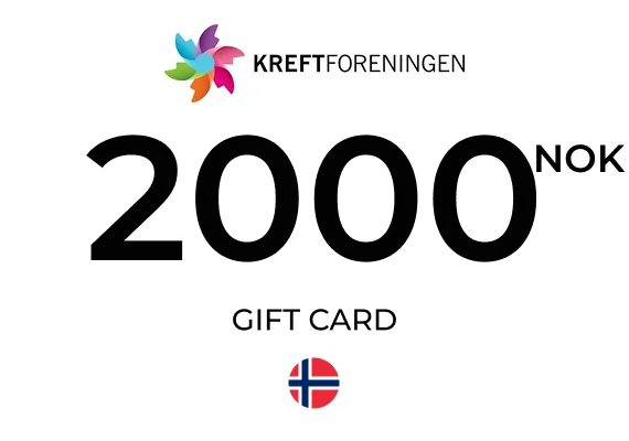 Kreftforeningen Gift Card 2000 NOK