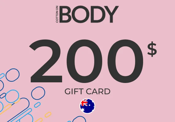 Cotton On Body Gift Card 200 AUD