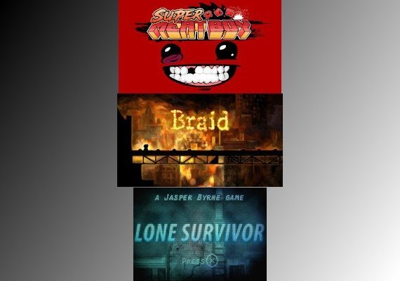 Super Meat Boy + Lone Survivor + Braid (PC) Super Meat Boy + Lone Survivor + Braid (PC)