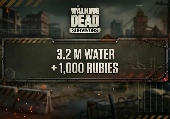 The Walking Dead: Survivors - 3.2 M Water + 1,000 Rubies