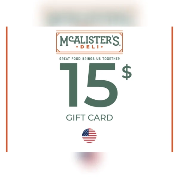 McAlister’s Gift Card 15 USD Key - UNITED STATES